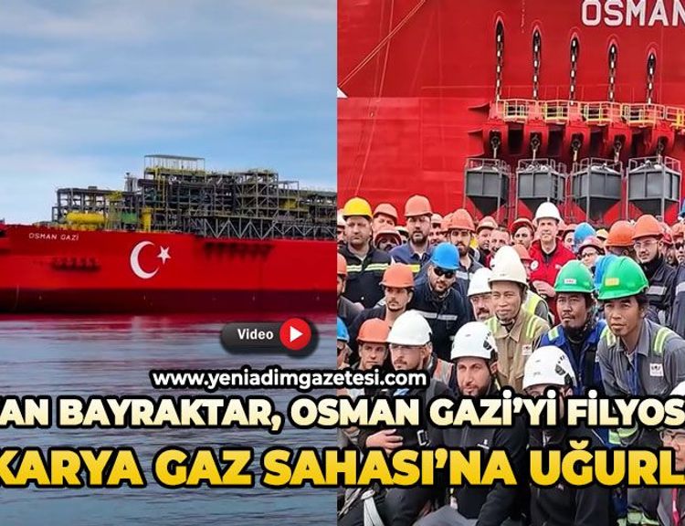 Bakan Bayraktar, Osman Gazi’yi Filyos’tan Sakarya Gaz Sahası’na uğurladı