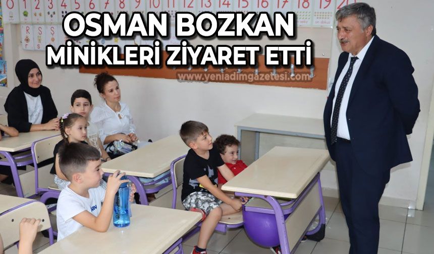 Milli Eğitim Müdürü Osman Bozkan minikleri ziyaret etti