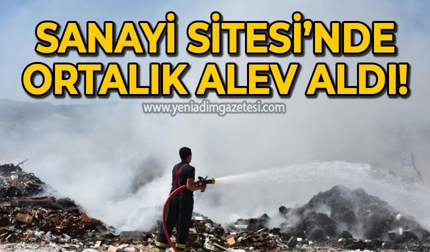 Sanayi Sitesi'nde ortalık alev aldı!