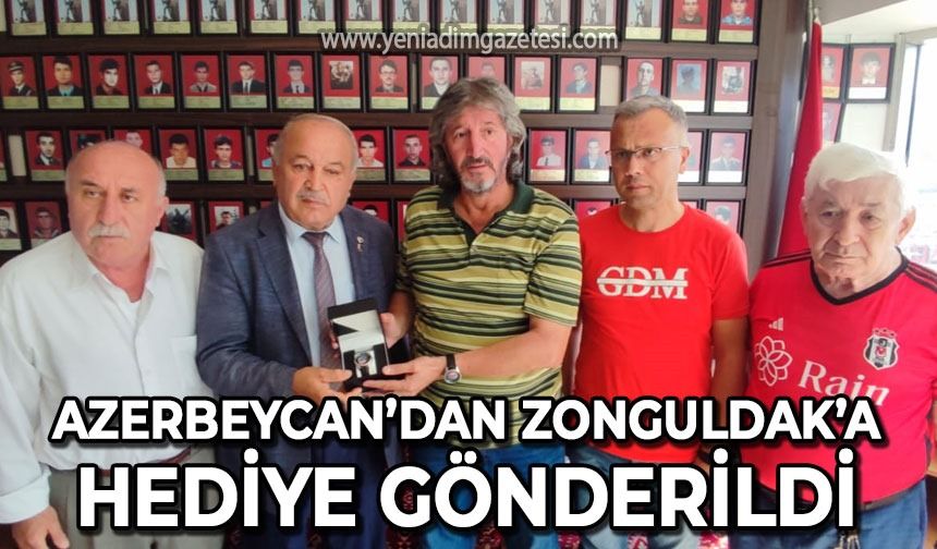 Azerbaycan'dan Zonguldak'a hediye gönderildi: Derya Akbıyık teslim etti