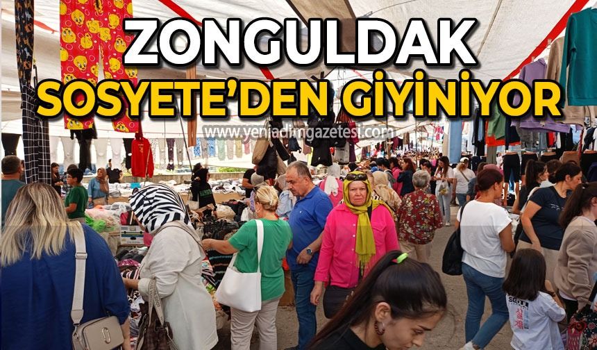 Zonguldak Sosyete Pazarı'ndan giyiniyor