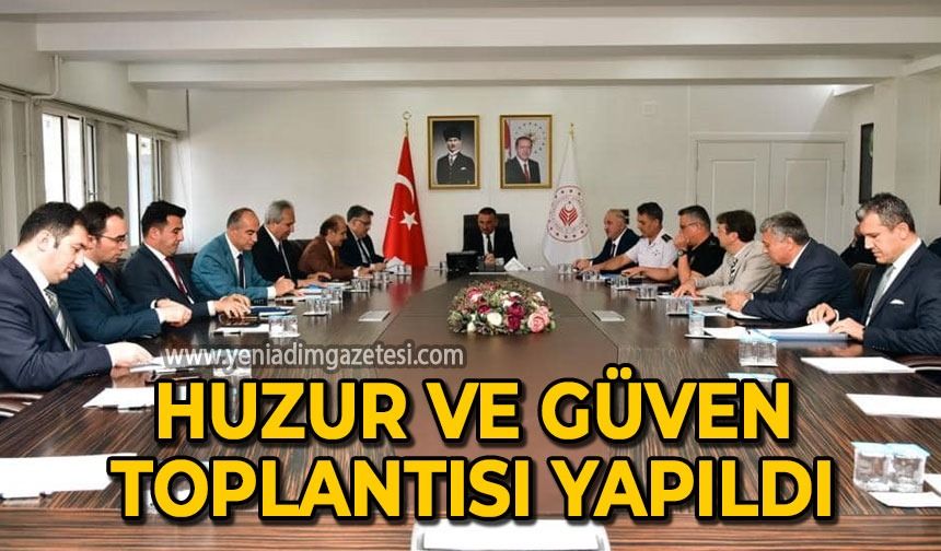 Vali Osman Hacıbektaşoğlu Huzur ve Güven toplantısı yaptı