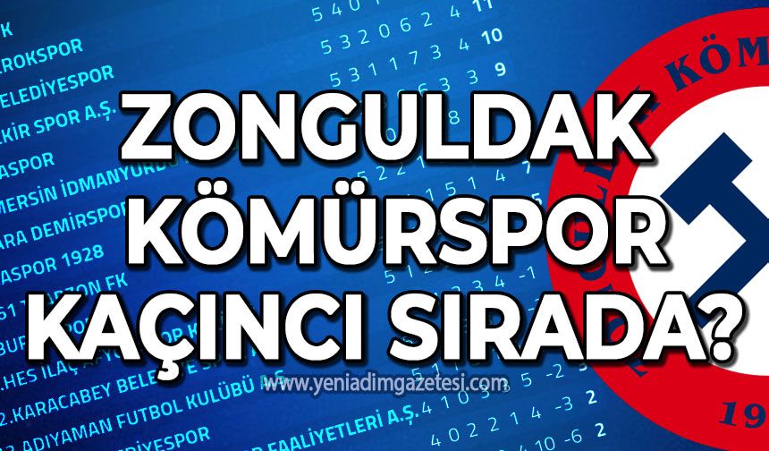 Zonguldak Kömürspor kaçıncı sırada?