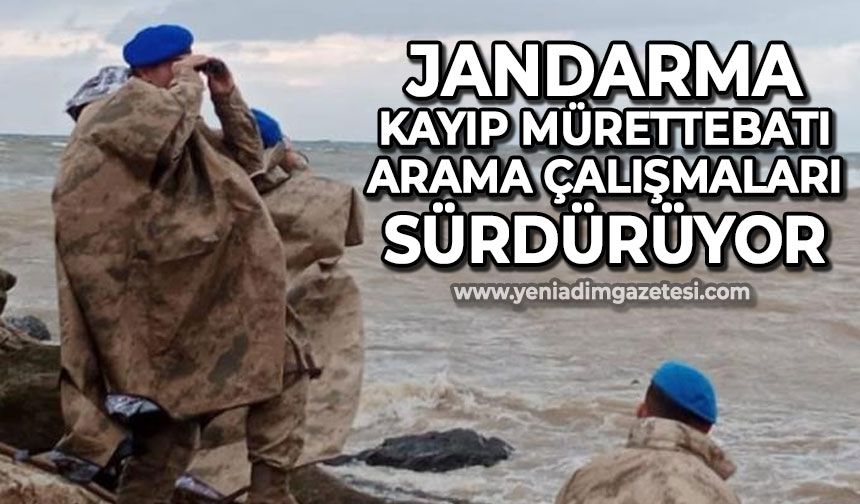 Jandarma Timi Kafkametler gemisinde kayıp mürettebatı arama çalışmalarına destek veriyor