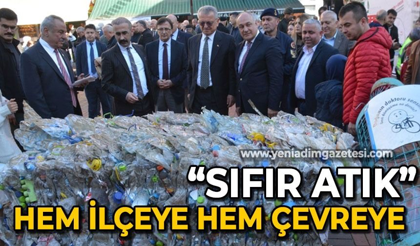 Hem ilçeye hem çevreye "Sıfır Atık" projesi başladı!