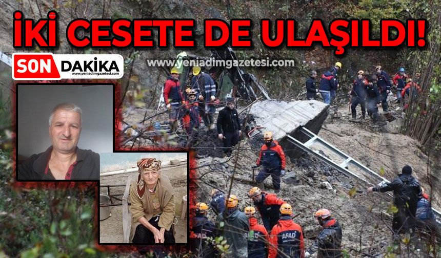 Asma'da meydana gelen heyelanda 2 kişinin cansız bedenine ulaşıldı
