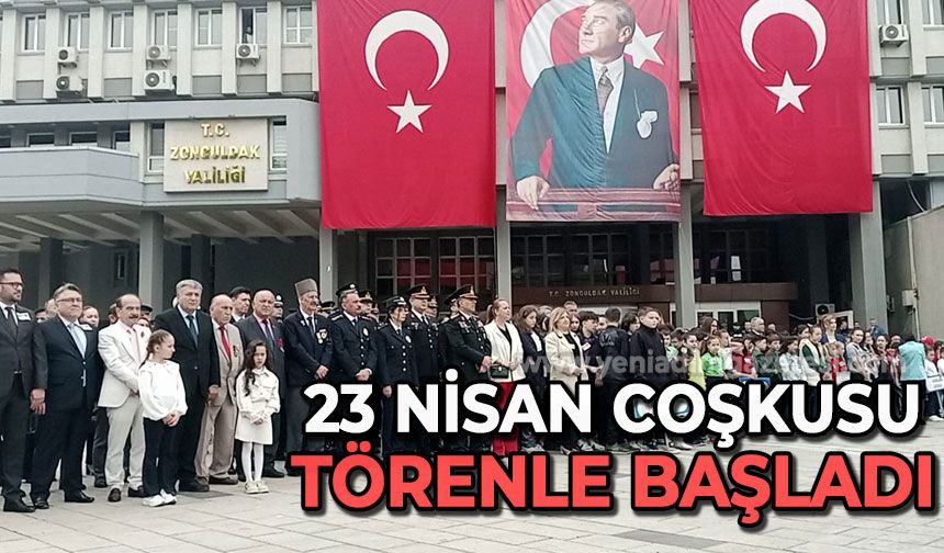 Zonguldak'ta 23 Nisan coşkusu törenle başladı