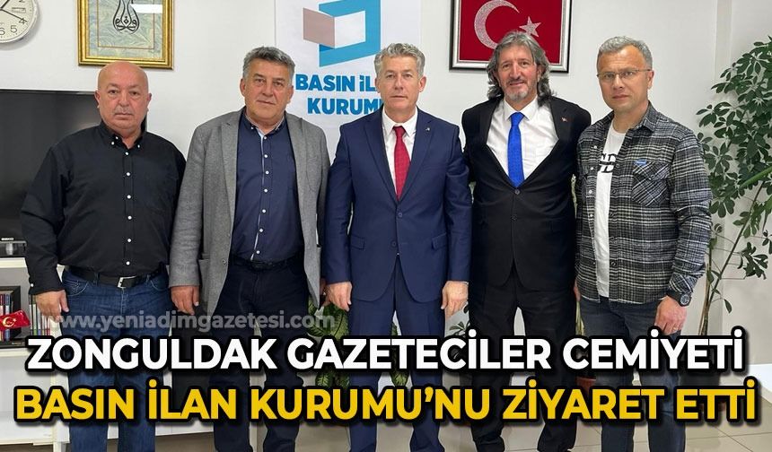 Zonguldak Gazeteciler Cemiyeti Basın İlan Kurumu'nu ziyaret etti