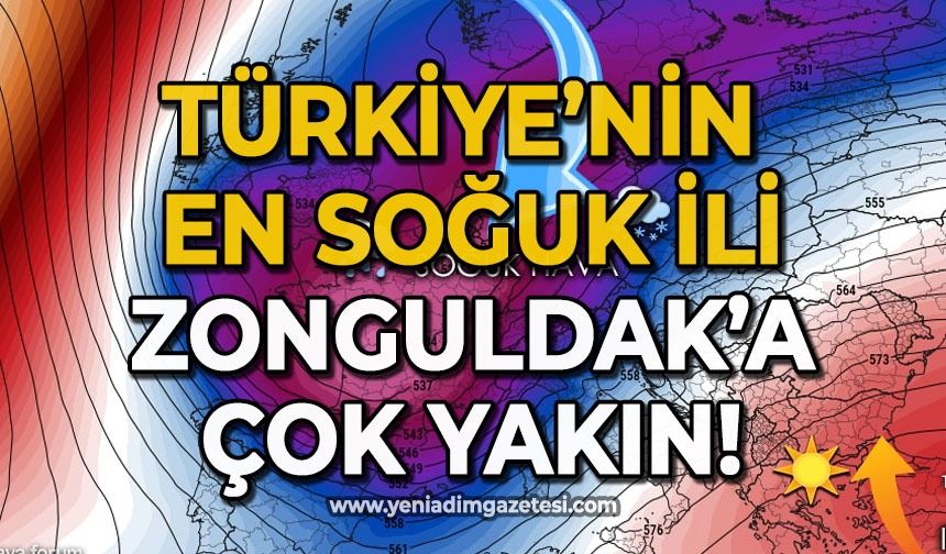 Türkiye'nin en soğuk ili belli oldu: Zonguldak'a çok yakın!