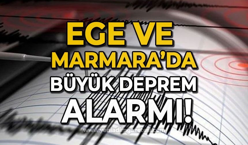 Deprem uzmanı Marmara ve Ege'yi uyardı!