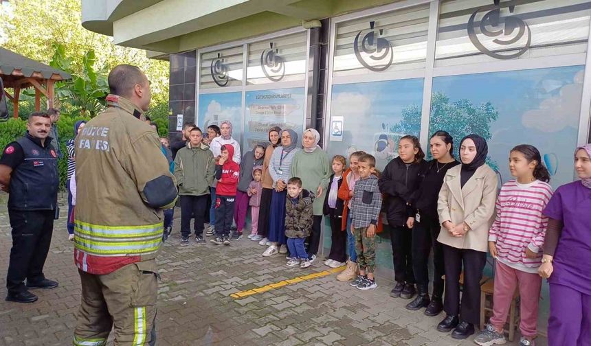 İtfaiyeden en özel tatbikat