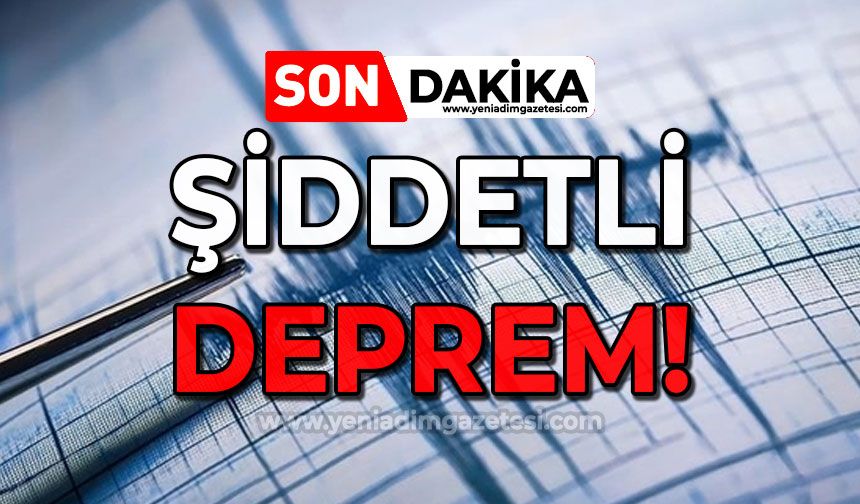 Bartın merkezli şiddetli deprem!