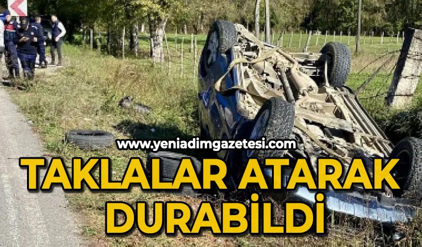 Taklalar atarak durabildi