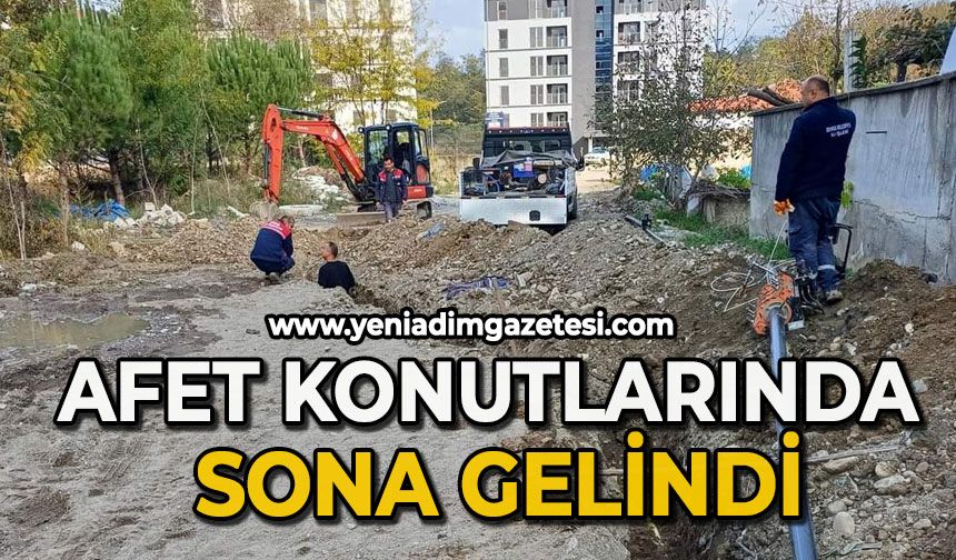 Afet konutlarında sona gelindi