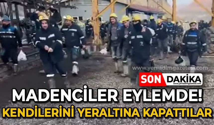 Madenciler eylemde: Kendilerini yer altına kapattılar