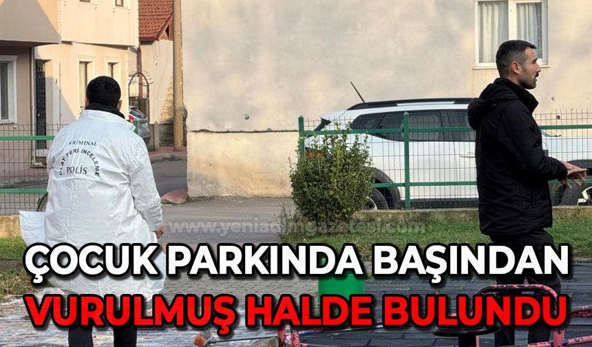 Çocuk parkında başından vurulmuş halde ölü bulundu