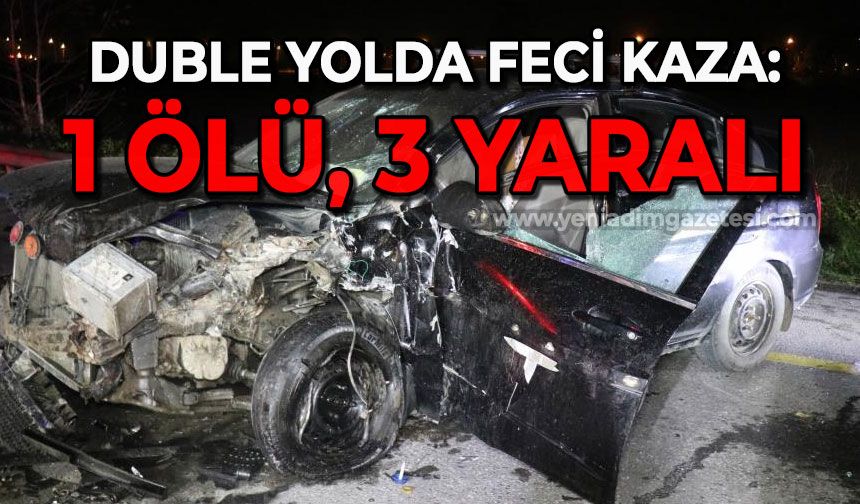 Duble yolda zincirleme kaza, ortalık savaş alanına döndü: 1 ölü, 3 yaralı