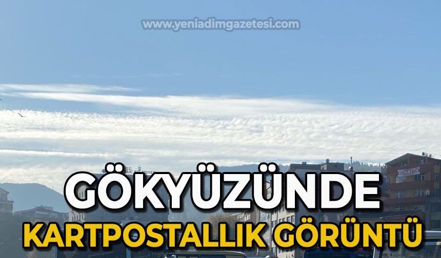 Gökyüzünde kartpostallık görüntü