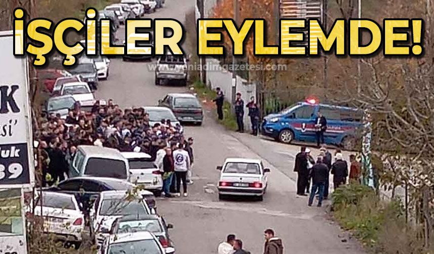 Fabrika önünde toplandılar: İşçiler eylemde!