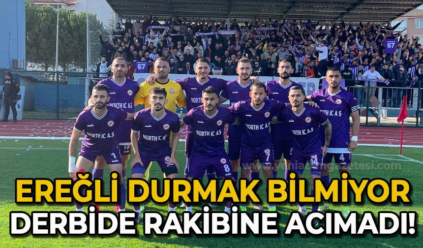 Kdz. Ereğli durmak bilmiyor, derbide rakibine acımadı!