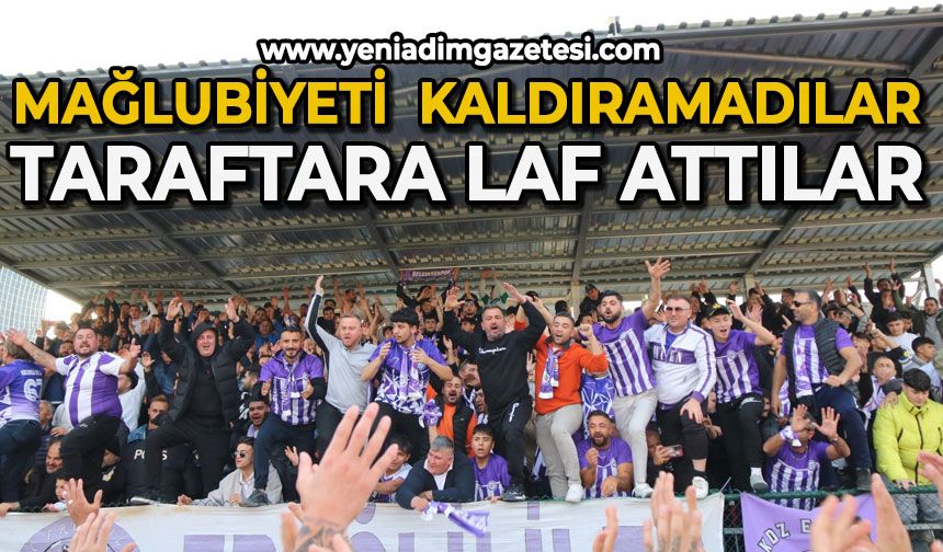 Mağlubiyeti kaldıramadılar: Taraftara laf attılar