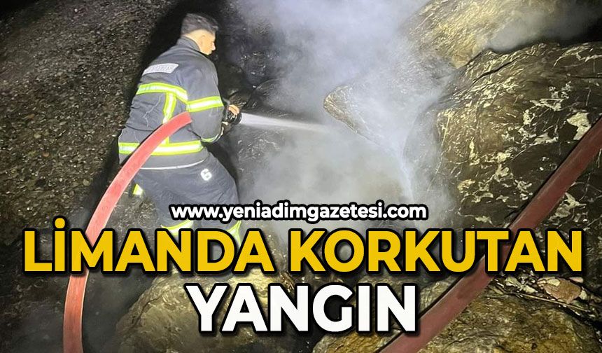 Limanda korkutan yangın