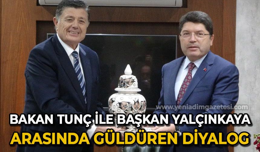 Adalet Bakanı Yılmaz Tunç’tan Bartın Belediye Başkanı Rıza Yalçınkaya’ya ziyaret