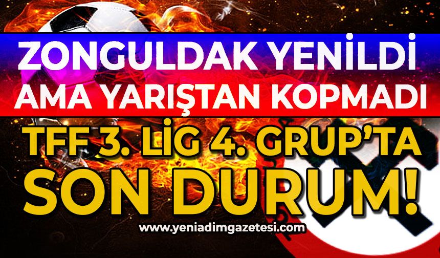 Zonguldakspor yenildi ama yarıştan kopmadı: TFF 3. Lig 4. Grup'ta son durum!