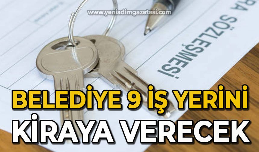 Belediye 9 iş yerini kiraya verecek