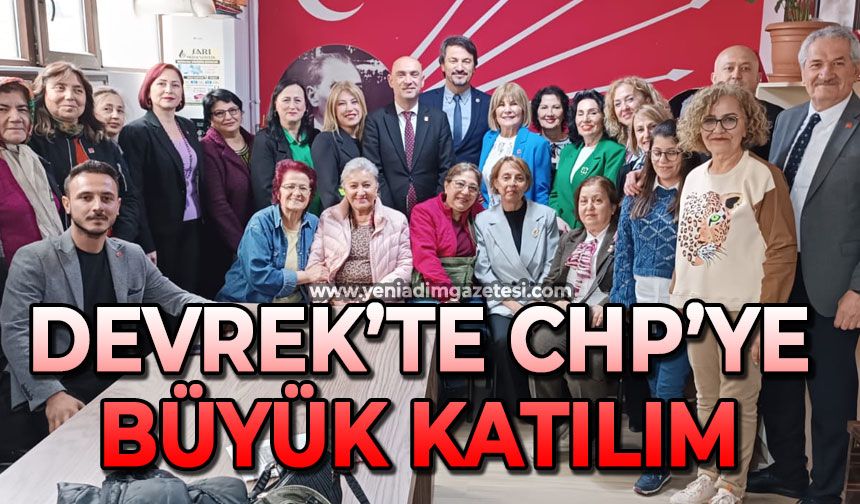 Devrek'te CHP'ye büyük katılım