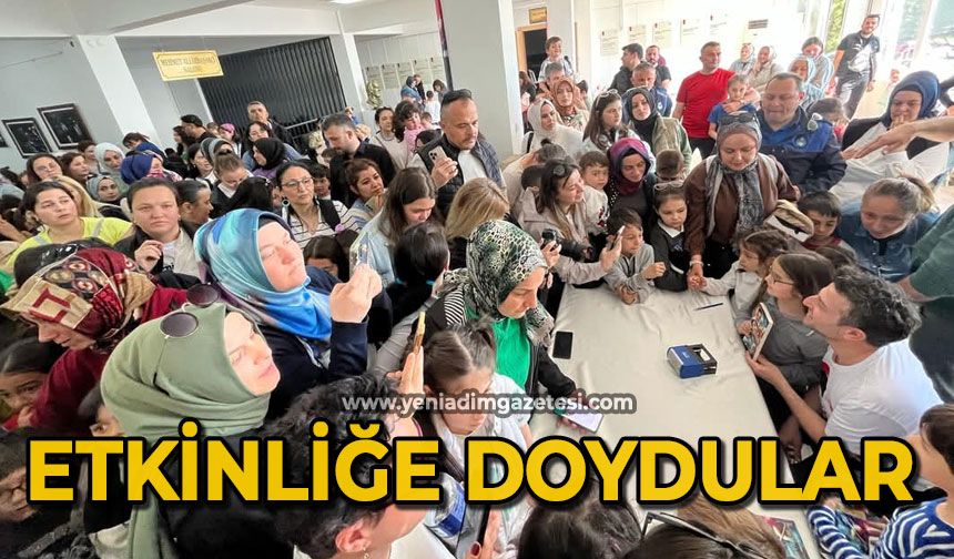 Etkinliğe doydular