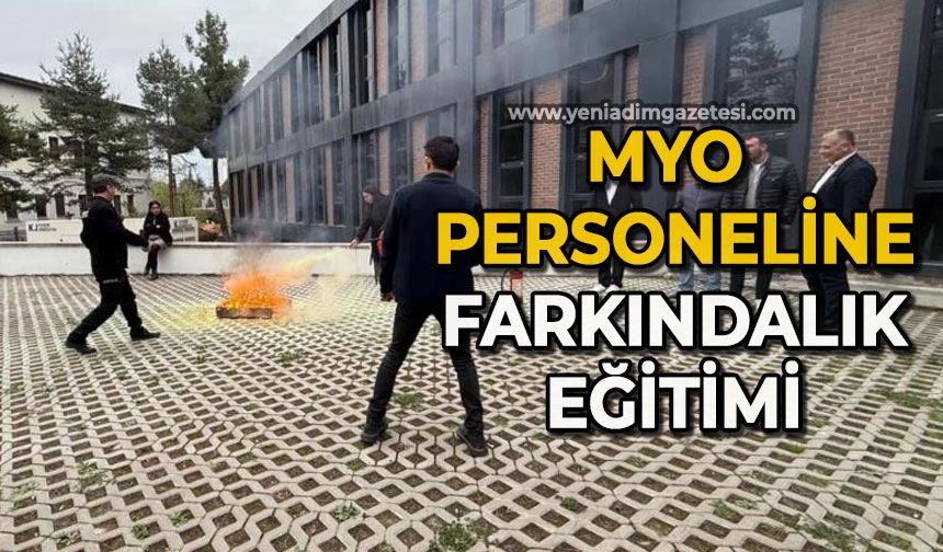 MYO personeli için ’Afet Farkındalık Eğitimi’