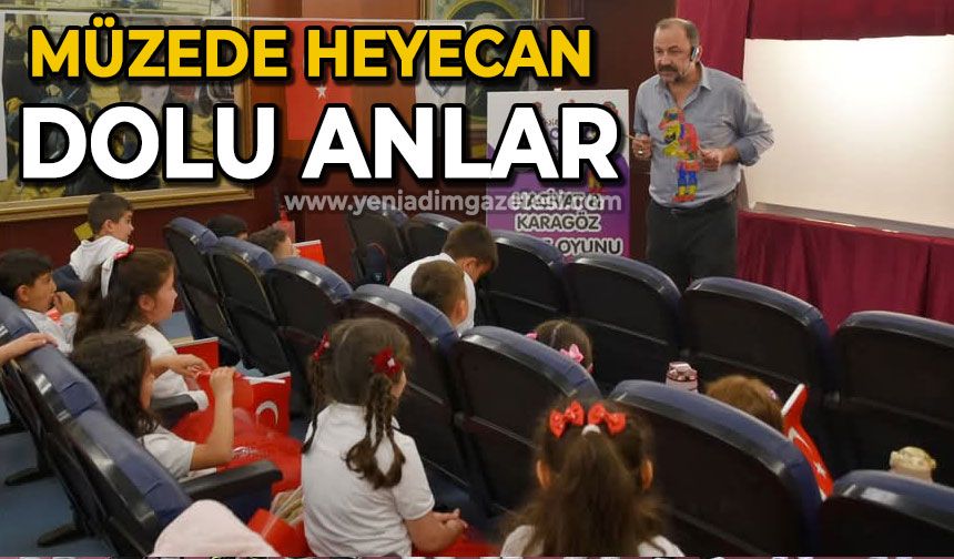 Müzede heyecan dolu anlar