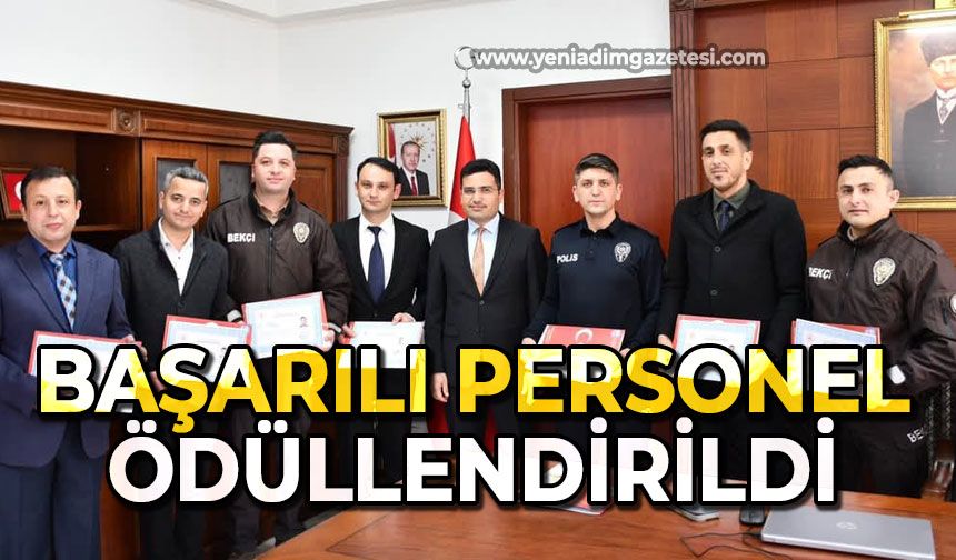 Başarılı personel ödüllendirildi