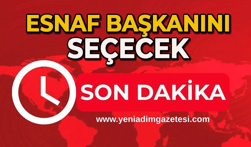 Esnaf başkanını seçecek!