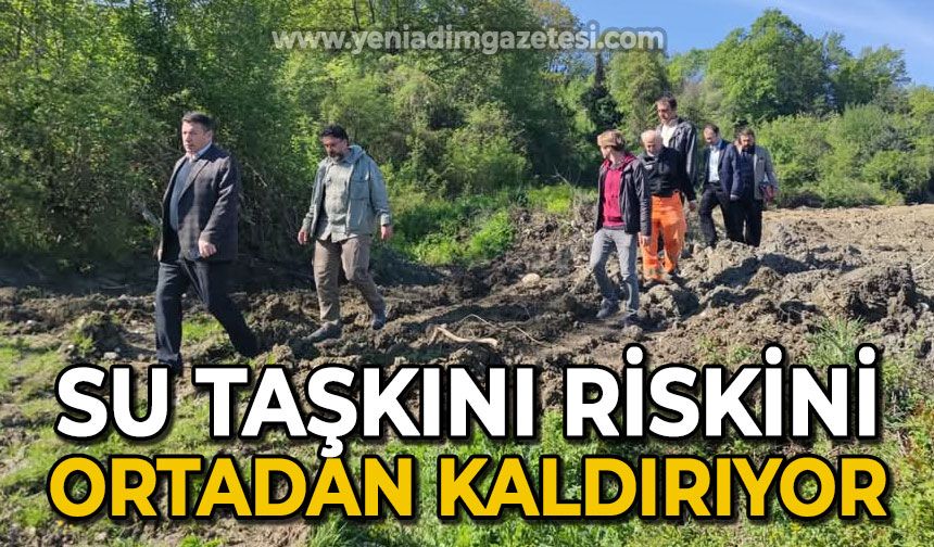 Su taşkını riskini ortadan kalkıyor