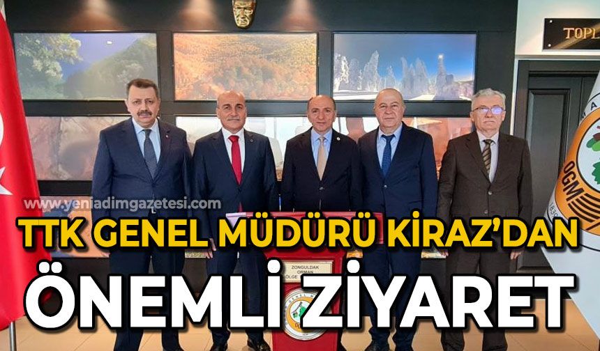 TTK Genel Müdürü Muharrem Kiraz'dan  Zonguldak Orman Bölge Müdürü Hasan Keskin'e ziyaret
