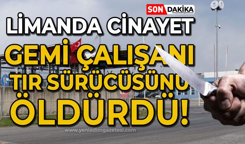 Limanda cinayet: Gemi çalışanı, tır sürücüsünü öldürdü