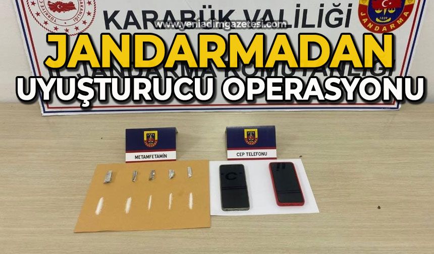 Jandarma’dan uyuşturucu operasyonu: 1 gözaltı