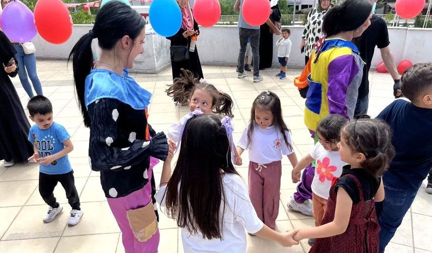 Özel bireyler ve Kur’an kursu öğrencileri gönüllerince eğlendi