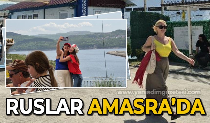 Çeşmi Cihan Amasra'ya havalar ısınmasıyla birlikte Rus akını da başladı