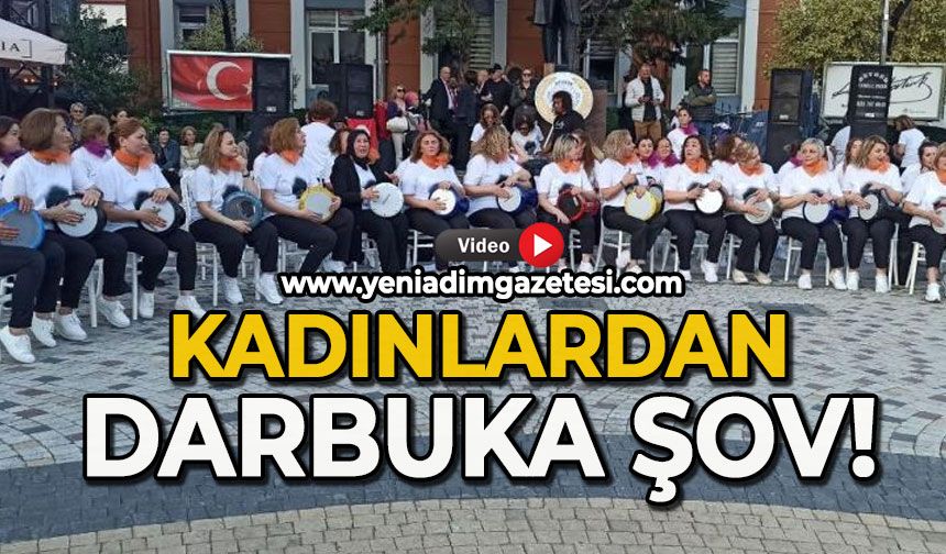Kadınların darbuka şovu
