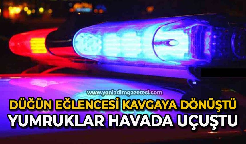 Düğün eğlencesi kavgaya dönüştü: Yumruklar havaya uçuştu