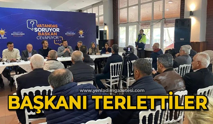 Başkanı terlettiler
