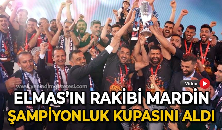 Zonguldakspor'un rakibi Mardinspor şampiyonluk kupasını aldı