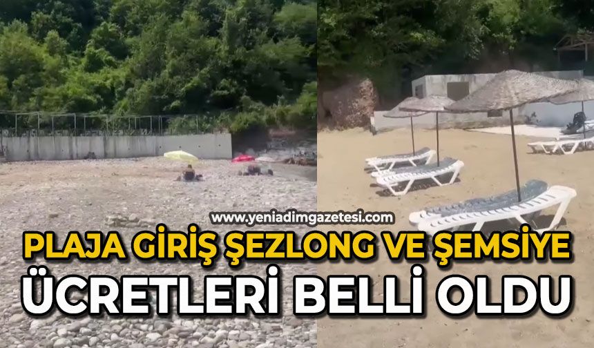 Plaja giriş şezlong ve şemsiye ücretleri belli oldu