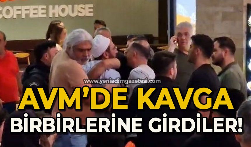 AVM'de kavga: Ortalık birbirine girdi