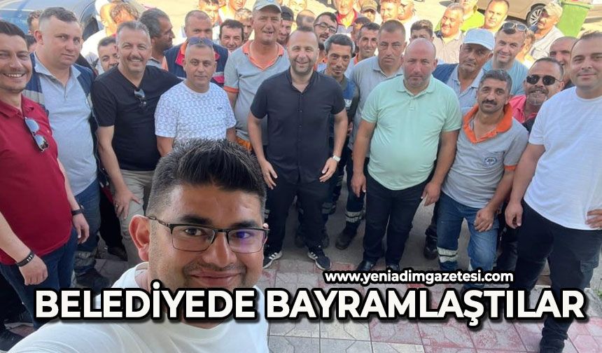 Temizlik İşleri Müdürlüğü’nde bayramlaştılar