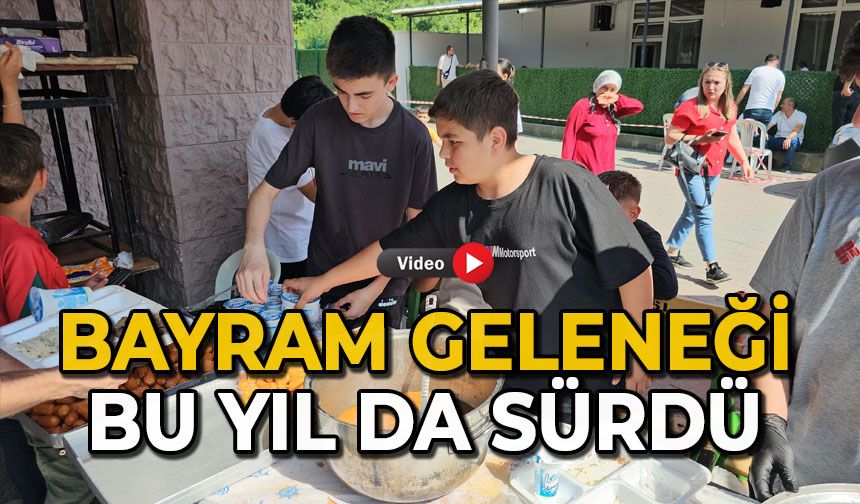 Bayram geleneği bu yıl da sürdü