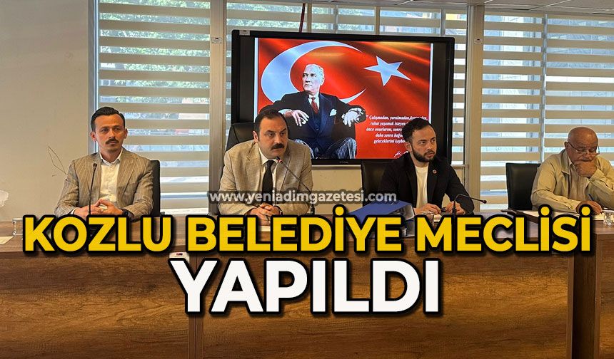 Kozlu Belediye Meclisi yapıldı